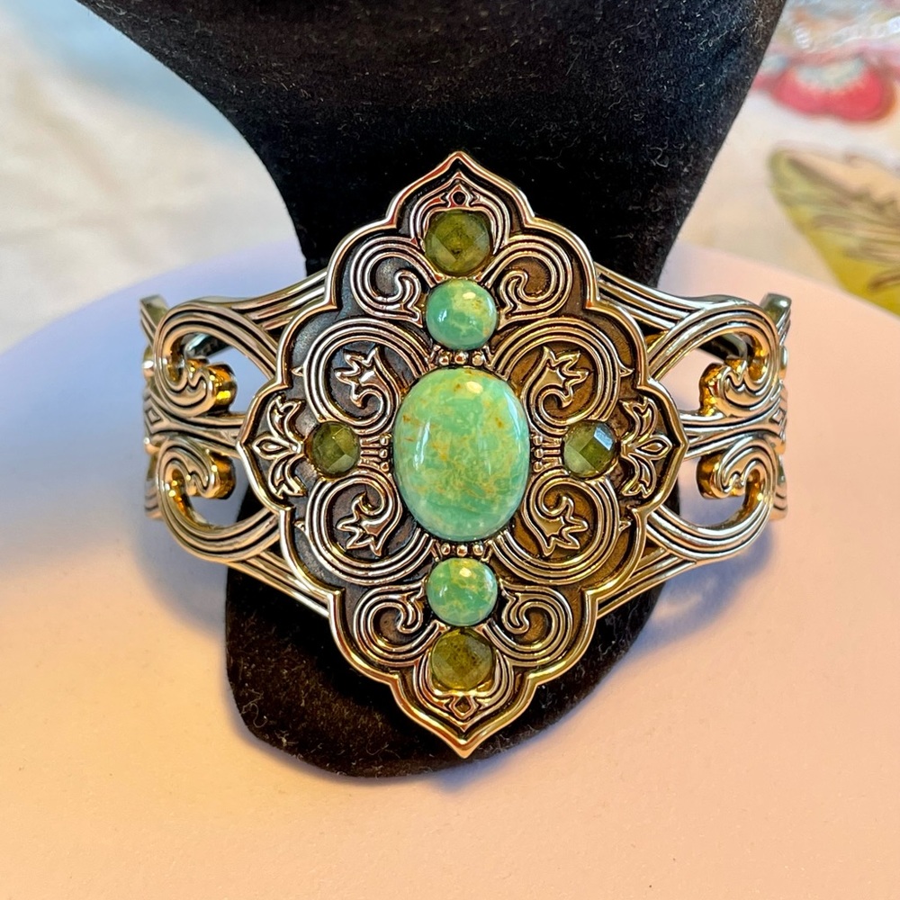 Studio Barse Genuine Turquoise Cuff Bracelet